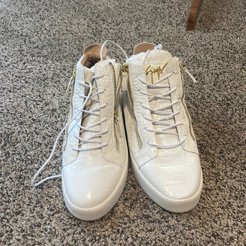 GIUSEPPE ZANOTTI INSPIRED side-zip high-top sneakers